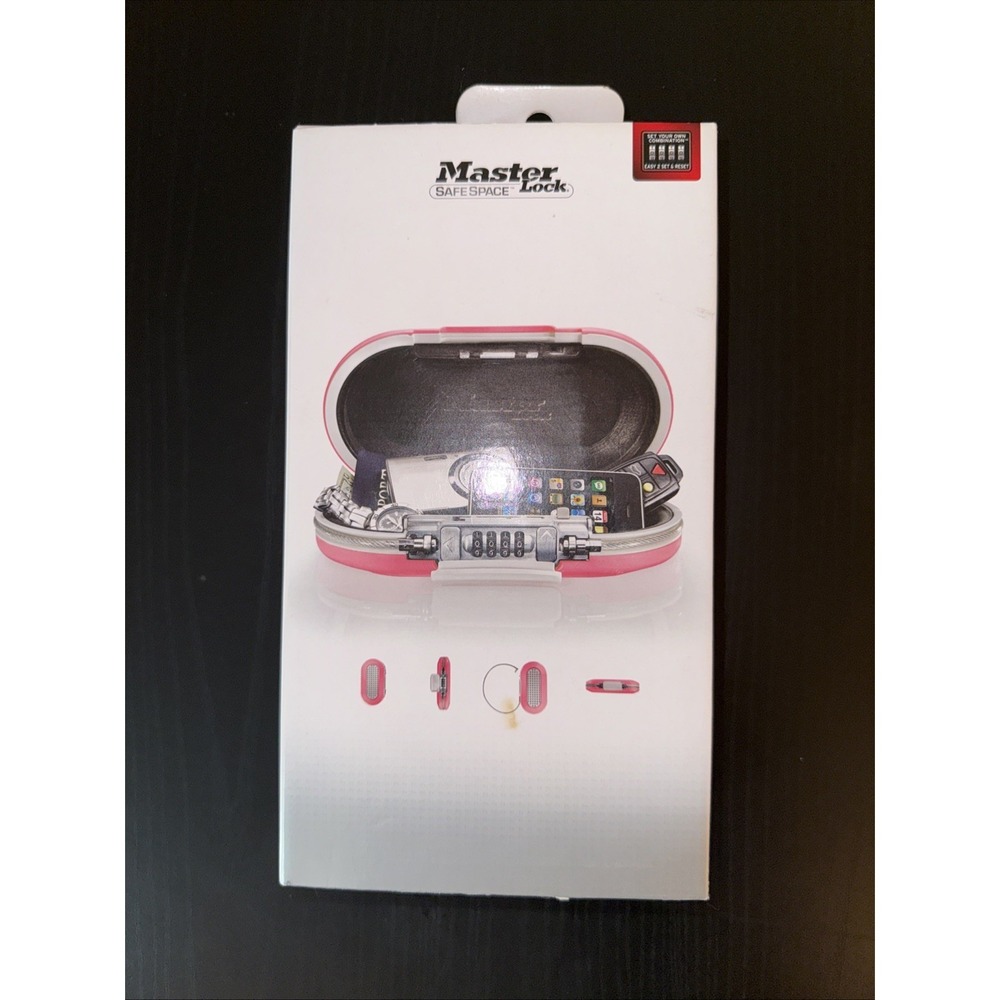 Master Lock 5900DPNK Portable Personal Safe, Pink brand new - sealed